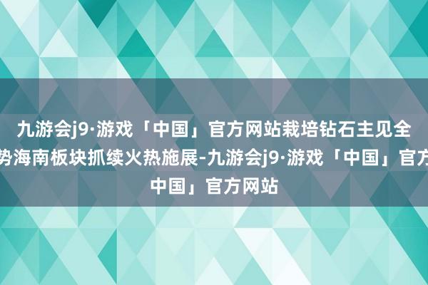 九游会j9·游戏「中国」官方网站栽培钻石主见全天强势海南板块抓续火热施展-九游会j9·游戏「中国」官方网站